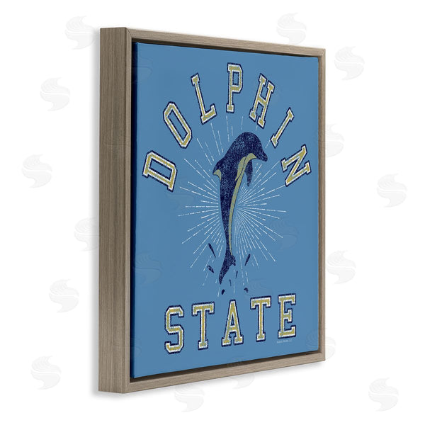 Stupell Industries Spirit Animals | Vintage Dolphin State Wall Art
