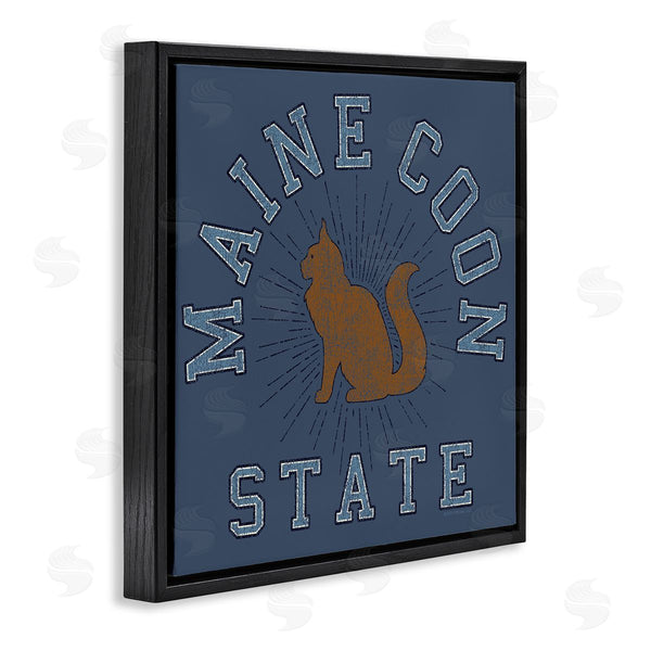 Stupell Industries Spirit Animals | Vintage Maine Coon State Wall Art