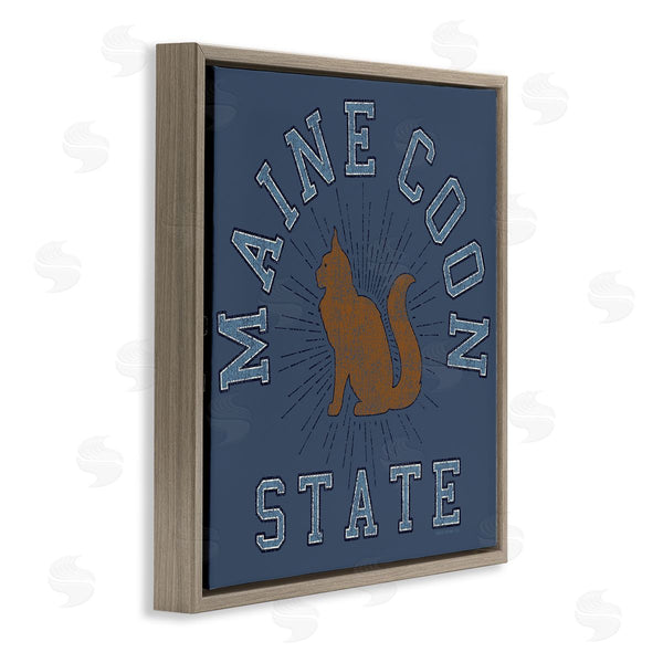 Stupell Industries Spirit Animals | Vintage Maine Coon State Wall Art