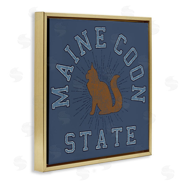 Stupell Industries Spirit Animals | Vintage Maine Coon State Wall Art