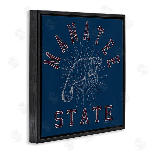 Stupell Industries Spirit Animals | Vintage Manatee State Wall Art