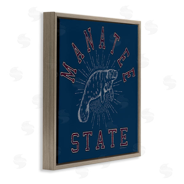 Stupell Industries Spirit Animals | Vintage Manatee State Wall Art
