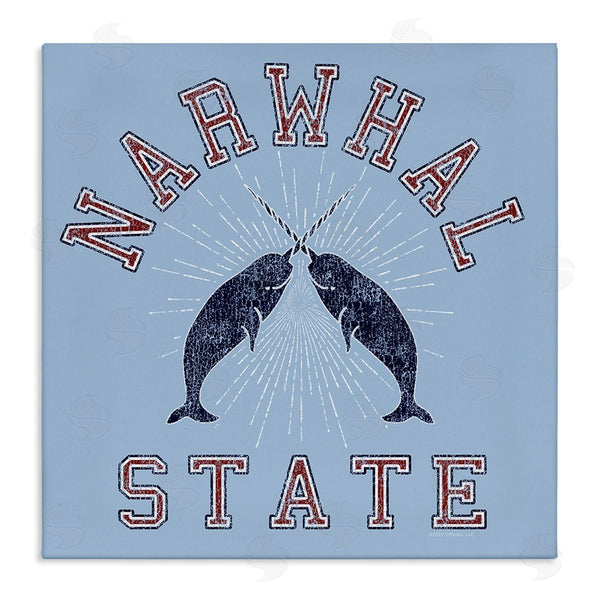 stupell industries Spirit Animals | Vintage Narwhal State Wall Art