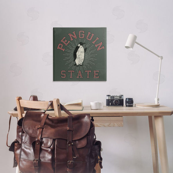 Stupell Industries Spirit Animals | Vintage Penguin State Wall Art