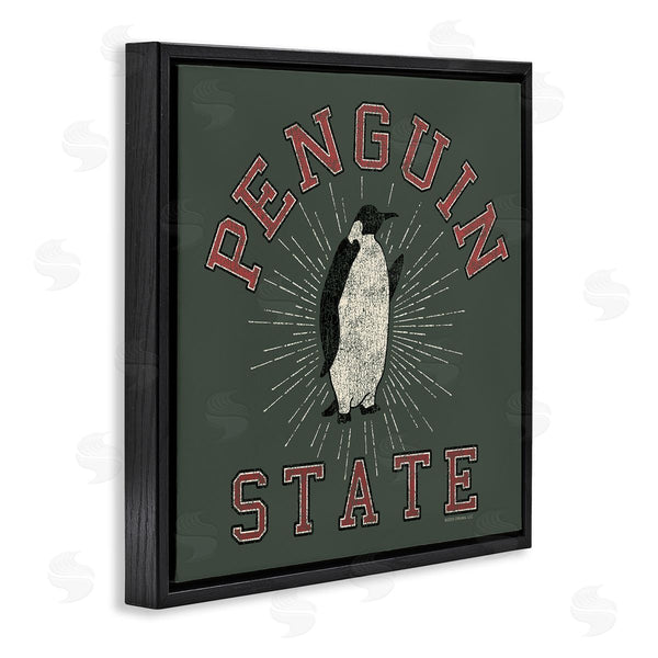 Stupell Industries Spirit Animals | Vintage Penguin State Wall Art
