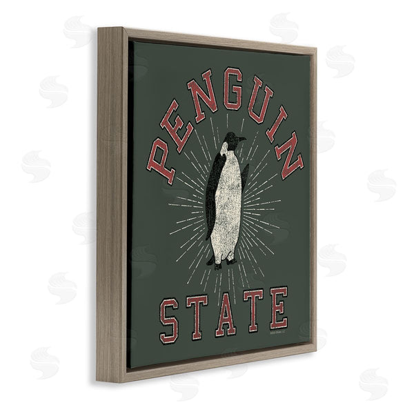 Stupell Industries Spirit Animals | Vintage Penguin State Wall Art