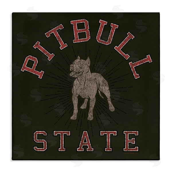 stupell industries Spirit Animals | Vintage Pitbull State Wall Art