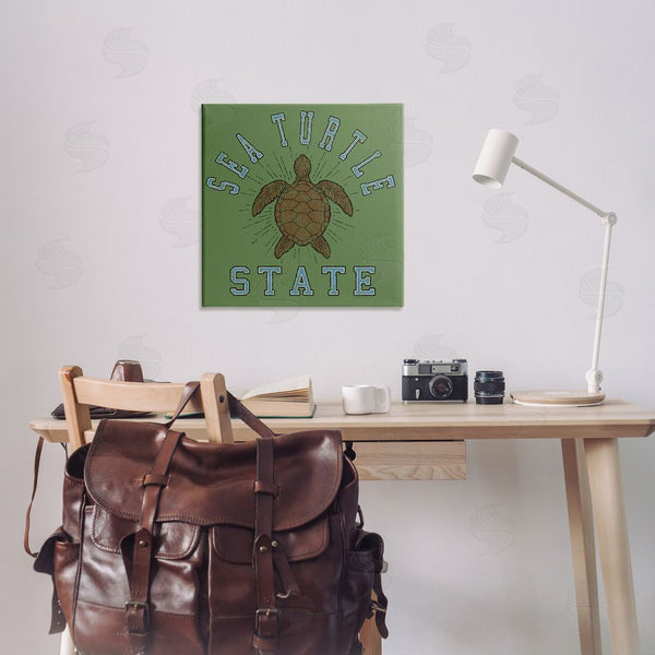 Stupell Industries Spirit Animals | Vintage Sea Turtle State Wall Art