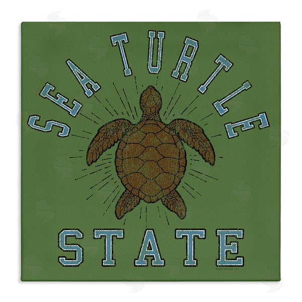 stupell industries Spirit Animals | Vintage Sea Turtle State Wall Art