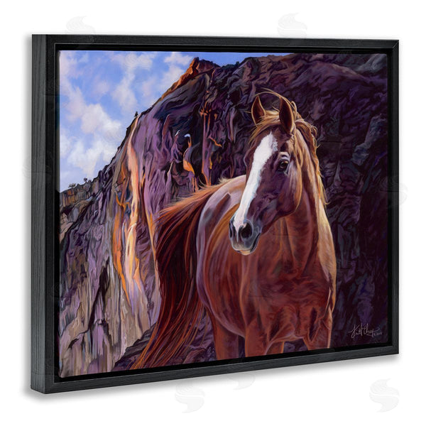Stupell Industries Spirit Horse | Horse By Cliffs Landscape Wall Art