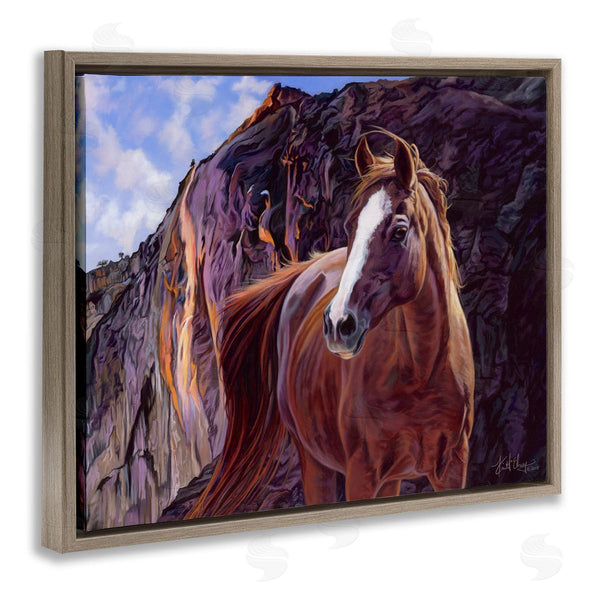 Stupell Industries Spirit Horse | Horse By Cliffs Landscape Wall Art
