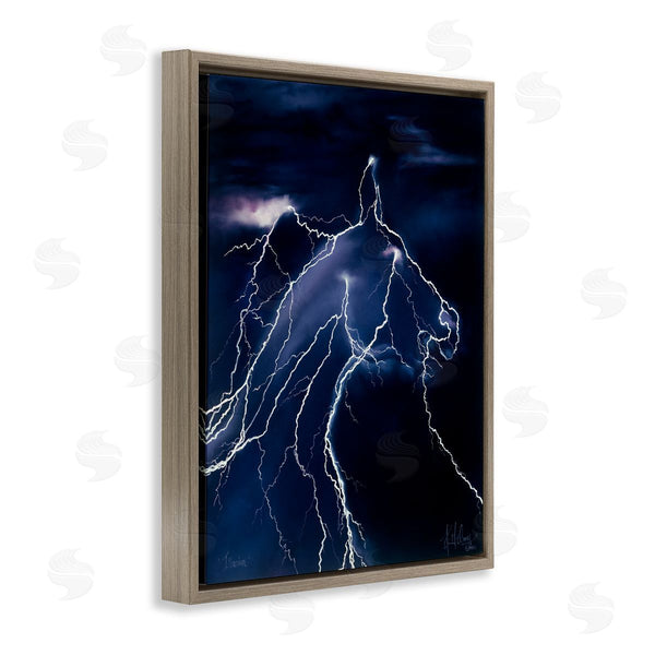 Stupell Industries Spirit Horse | Horse Face In Lighting Storm Wall Art