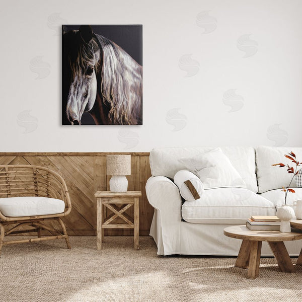Stupell Industries Spirit Horse | Horse Portrait In Shadow Wall Art