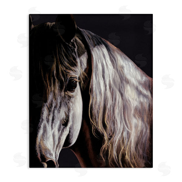 stupell industries Spirit Horse | Horse Portrait in Shadow Wall Art