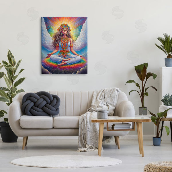 Stupell Industries Spirit Of The Rainbow | Meditation Among Clouds Wall Art