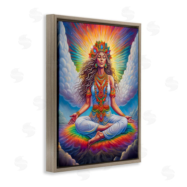 Stupell Industries Spirit Of The Rainbow | Meditation Among Clouds Wall Art