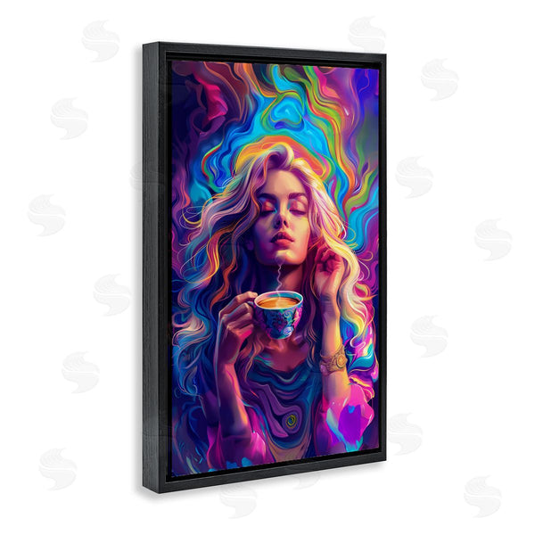 Stupell Industries Spirit Of The Rainbow | Spiritual Woman Sipping Tea