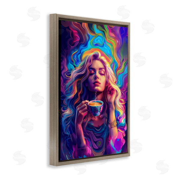 Stupell Industries Spirit Of The Rainbow | Spiritual Woman Sipping Tea