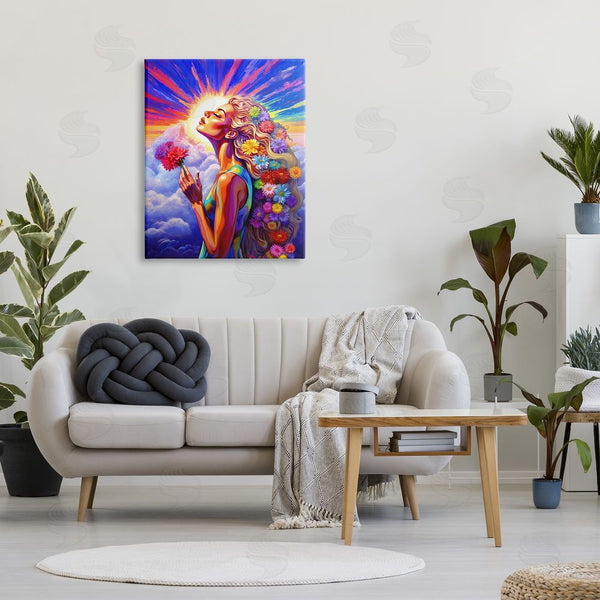 Stupell Industries Spirit Of The Rainbow | Woman & Sun Rays Wall Art
