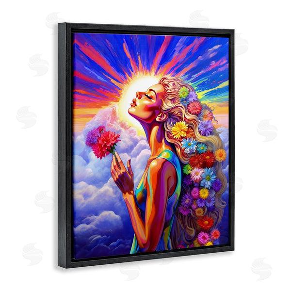 Stupell Industries Spirit Of The Rainbow | Woman & Sun Rays Wall Art