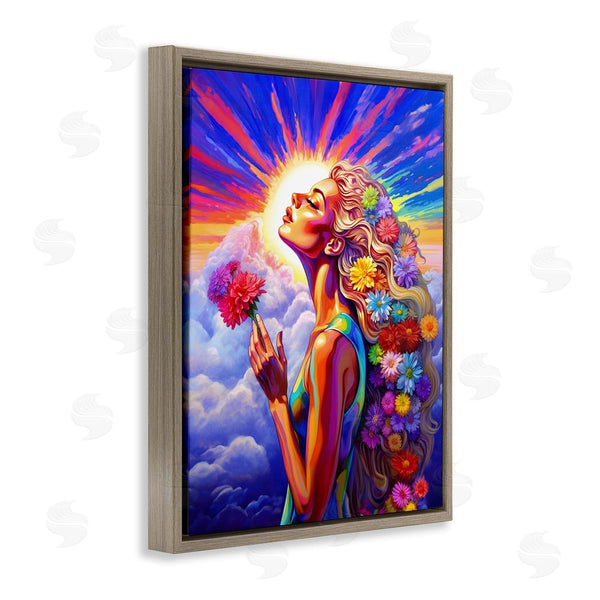 Stupell Industries Spirit Of The Rainbow | Woman & Sun Rays Wall Art