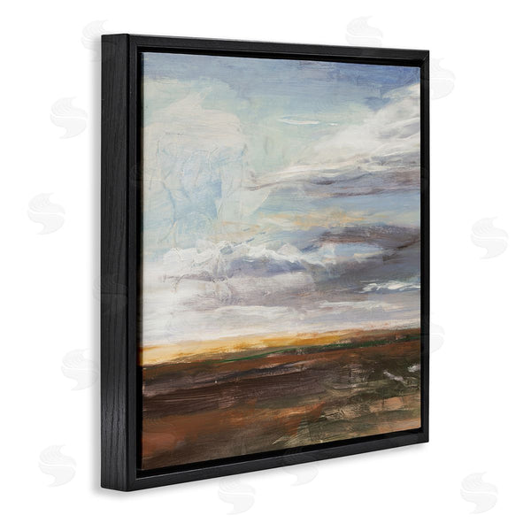 Stupell Industries Stacey Pollard | Abstract Open Meadow Landscape Soft Cloudy Sky Wall Art