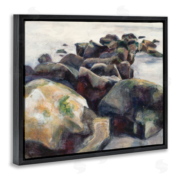 Stupell Industries Stacey Pollard | Beach Rocks Nautical Coast