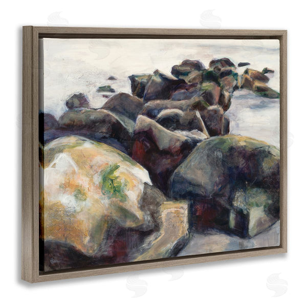 Stupell Industries Stacey Pollard | Beach Rocks Nautical Coast