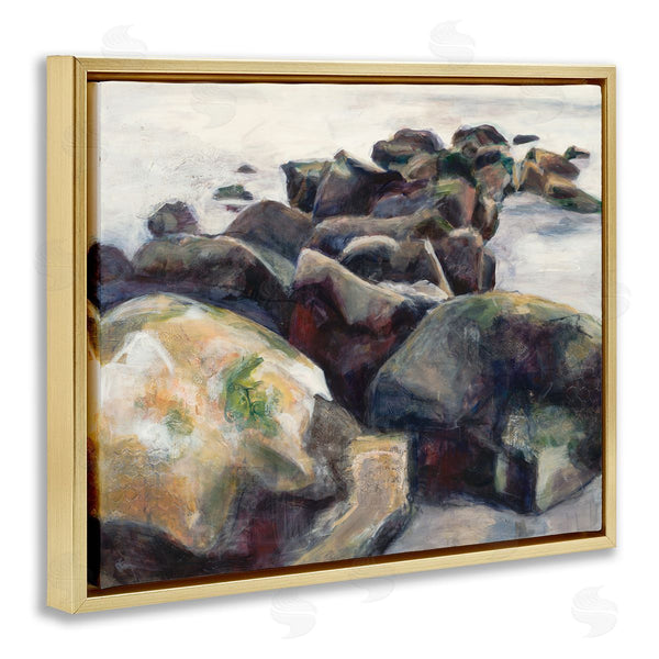 Stupell Industries Stacey Pollard | Beach Rocks Nautical Coast