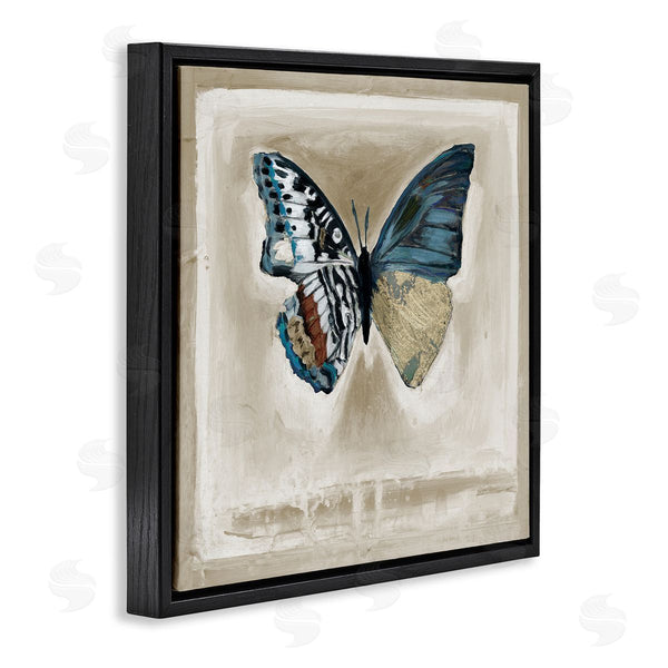 Stupell Industries Stacy D'Aguiar | Asymmetrical Butterfly Neutral Border Wall Art