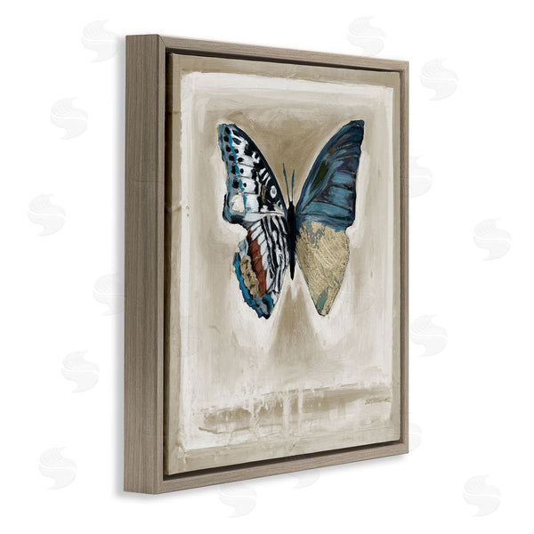Stupell Industries Stacy D'Aguiar | Asymmetrical Butterfly Neutral Border Wall Art