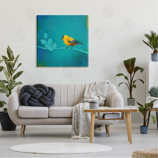 Stupell Industries Stacy D'Aguiar | Canary With Abstract Branch Wall Art