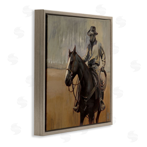 Stupell Industries Stacy D'Aguiar | Cowboy With Modern Splash Wall Art