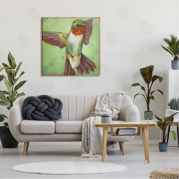 Stupell Industries Stacy D'Aguiar | Green Hummingbird Flying Wall Art