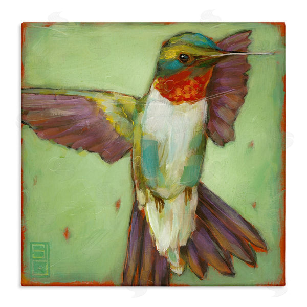 stupell industries Stacy D'Aguiar | Green Hummingbird Flying Wall Art