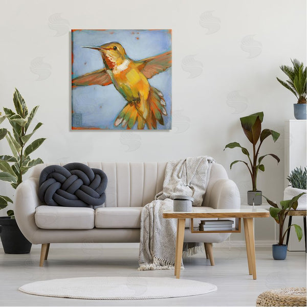 Stupell Industries Stacy D'Aguiar | Hummingbird On Blue Wall Art
