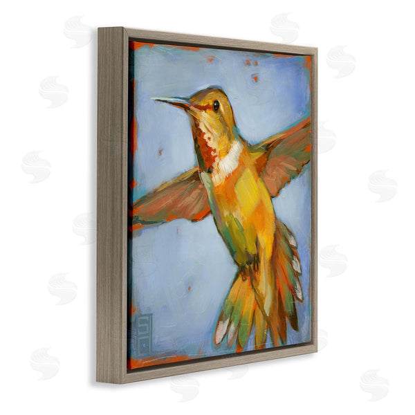 Stupell Industries Stacy D'Aguiar | Hummingbird On Blue Wall Art