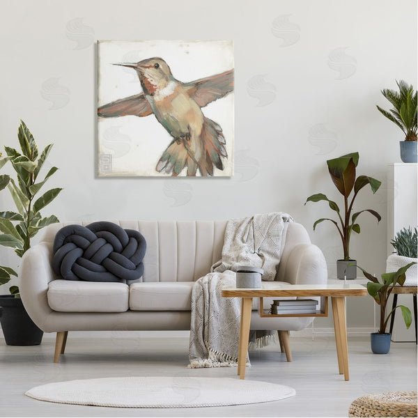 Stupell Industries Stacy D'Aguiar | Muted Hummingbird Portrait Wall Art