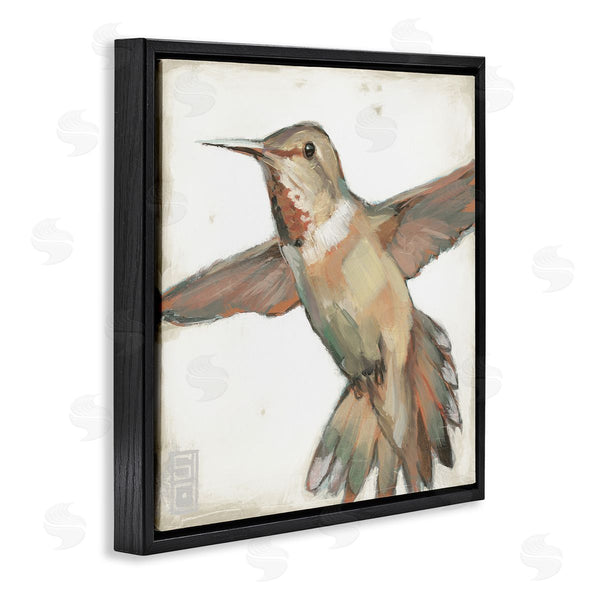 Stupell Industries Stacy D'Aguiar | Muted Hummingbird Portrait Wall Art