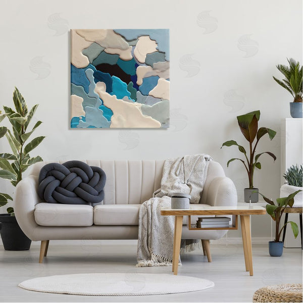 Stupell Industries Stacy Gresell | Abstract Irregular Shapes Complex Layered Dripped Paint Wall Art