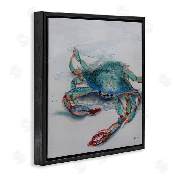 Stupell Industries Stacy Gresell | Blue Crab Abstract Patterns Wall Art