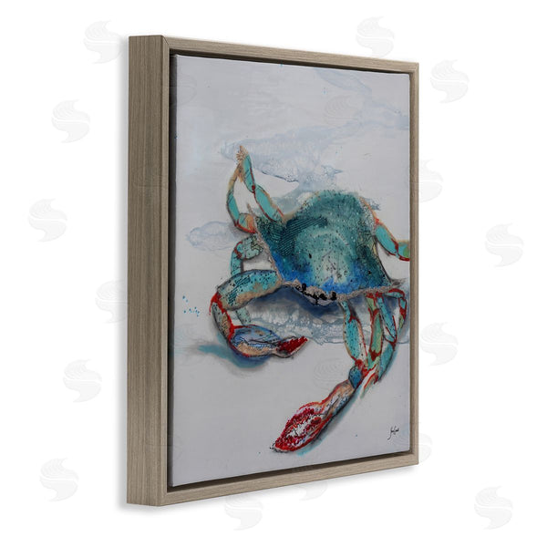 Stupell Industries Stacy Gresell | Blue Crab Abstract Patterns Wall Art