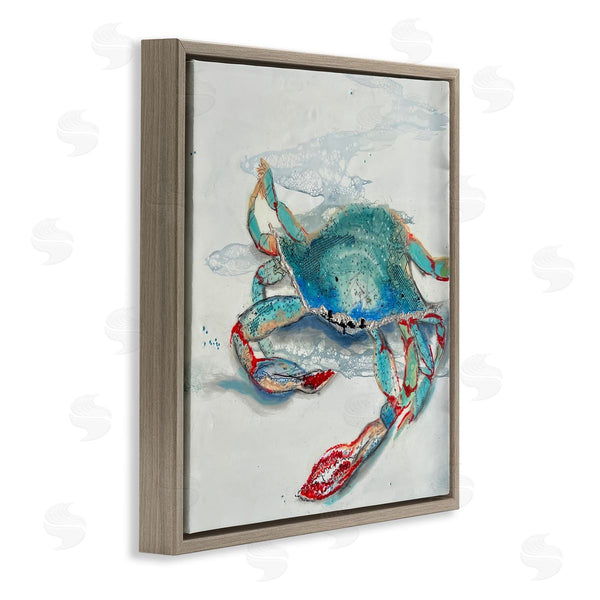 Stupell Industries Stacy Gresell | Blue Crab With Abstract Motifs