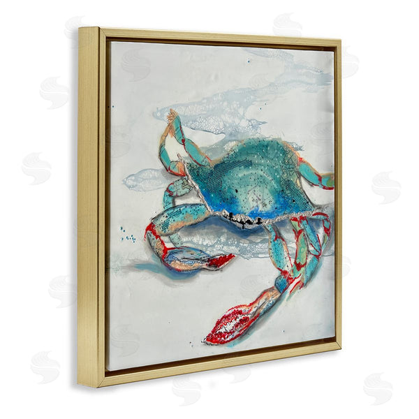 Stupell Industries Stacy Gresell | Blue Crab With Abstract Motifs