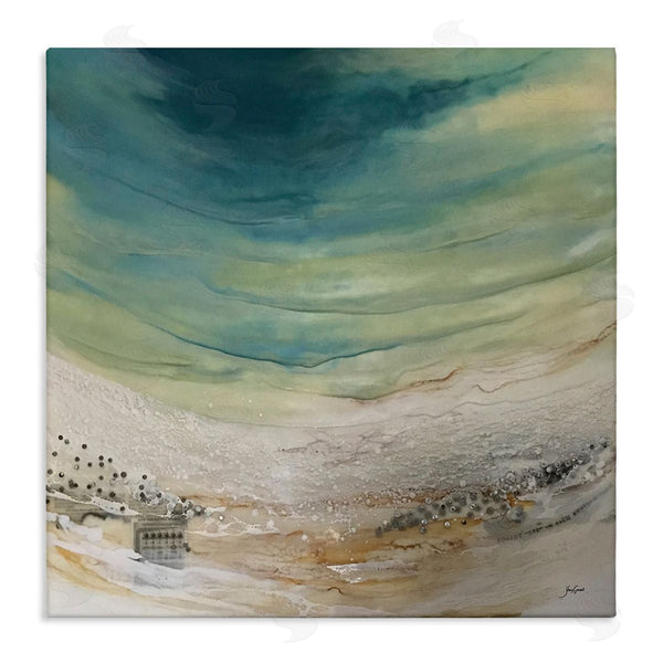 stupell industries Stacy Gresell | Enigmatic Landscape Scene Curved Abstract Beach Depiction Wall Art