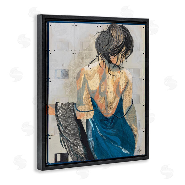 Stupell Industries Stacy Gresell | Girl With Music Notes Collage Wall Art