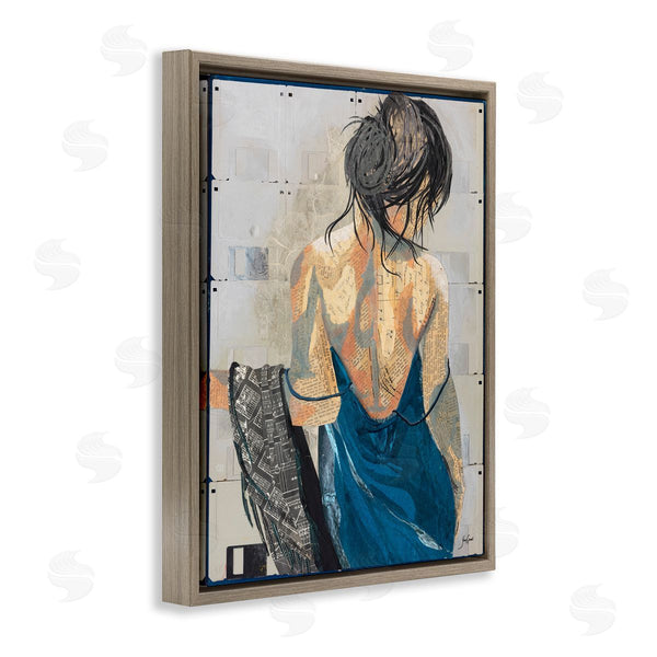 Stupell Industries Stacy Gresell | Girl With Music Notes Collage Wall Art
