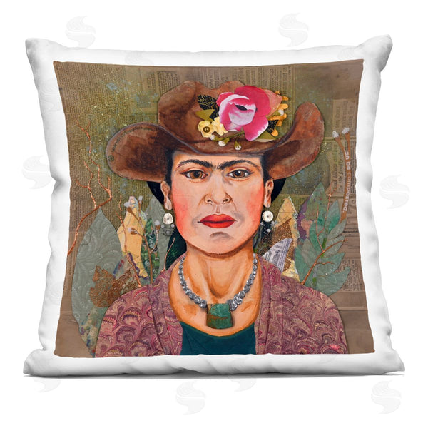 stupell industries Stacy Gresell | Howdy Frida Cowgirl Printed Throw Pillow