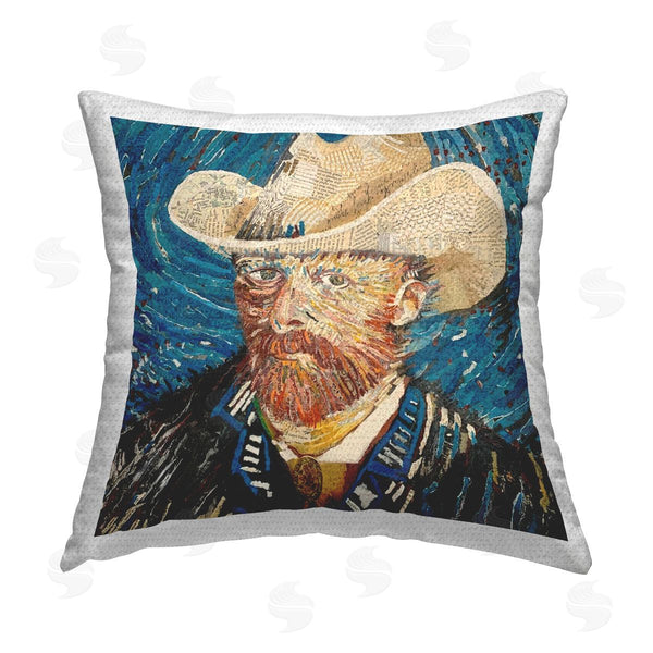 Stupell Industries Stacy Gresell | Howdy Vince Classic Van Gogh Printed Throw Pillow