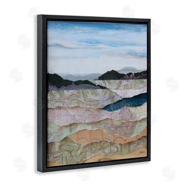 Stupell Industries Stacy Gresell | Map Collage Landscape Wall Art